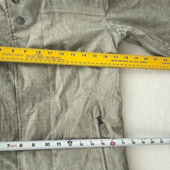 Burton DRYRIDE Womens Snow Skiing Jacket Gray/Green Hooded XS - Picture 12 of 15